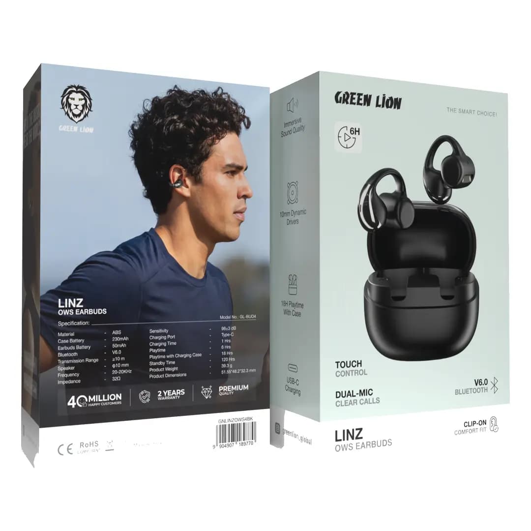 ایربادز گرین لاین Linz OWS با طراحی Open Ear مدل Linz OWS GNLINZOWS4 — تصویر ۳