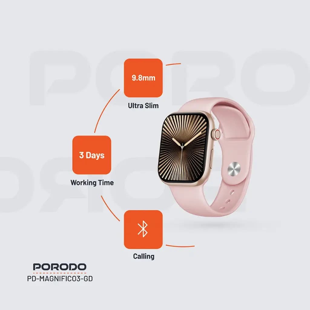 ساعت هوشمند پرودو Magnifico 3 با نمایشگر 2 اینچی IPS مدل PD-MAGNIFICO3 — تصویر ۱۲