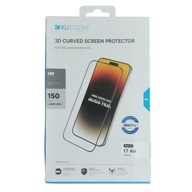 محافظ صفحه نمایش آیفون (گلس) کوزوم Kuzoom HD برای آیفون 17Air
