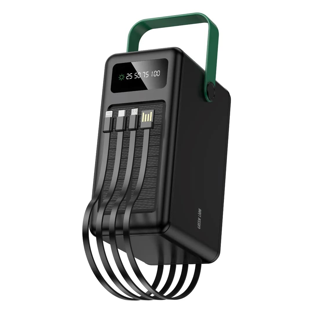 پاوربانک خورشیدی گرین لاین Solar Max ظرفیت 120000mAh مدل GNPXB7120PBBK — تصویر ۲