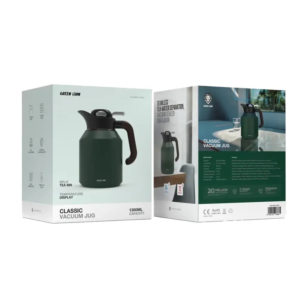 فلاسک و پارچ خلأ 1300 میلیلیتری گرین لاین Classic Vacuum Jug — تصویر ۳