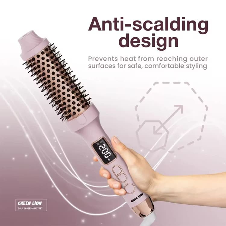برس حرارتی حالت دهنده مو گرین لاین Bella مدل GNBEHAIR57PK — تصویر ۶