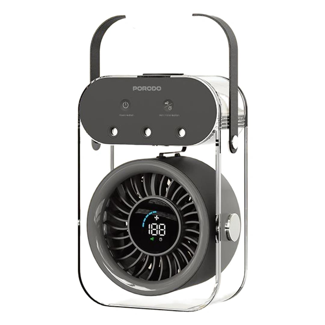 پنکه مهپاش قابل حمل پرودو Lifestyle Chillo Aqua با مخزن آب 500 میلیلیتری مدل PDLFSTZH26BK — تصویر ۴