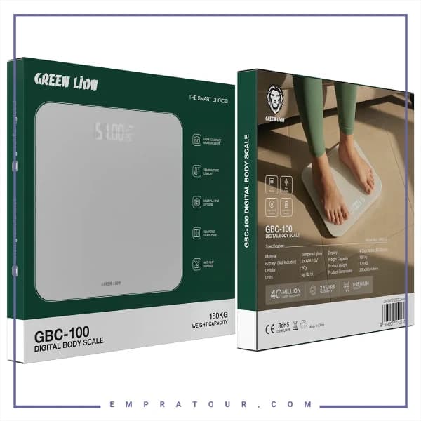 ترازو دیجیتال گرین لاین GBC-100 مدل GNGWS12BSCAWH — تصویر ۹