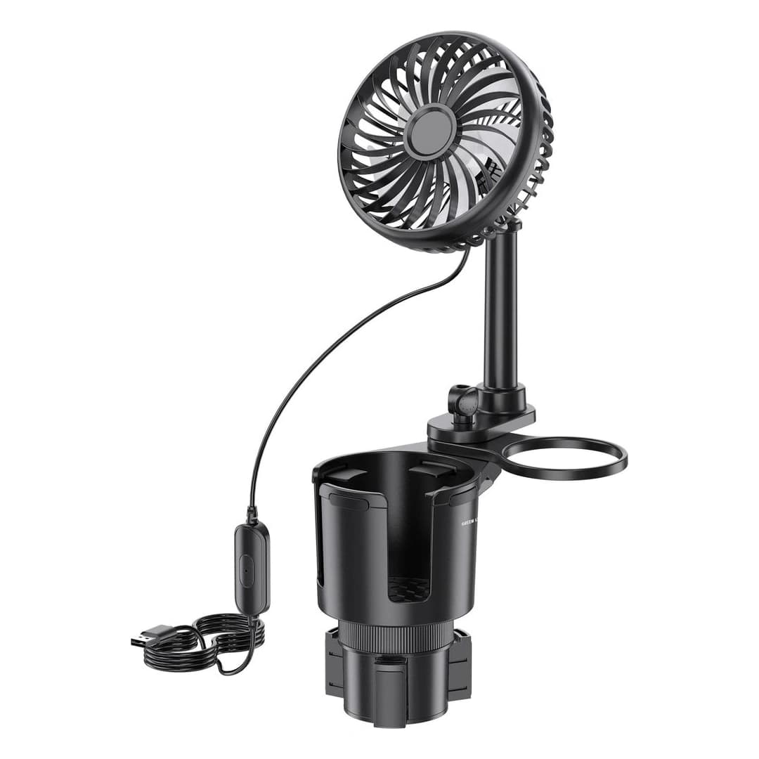 هولدر لیوان و پنکه خودرو گرین لاین Drive Fan Duo مدل GNDFANDUCUPBK