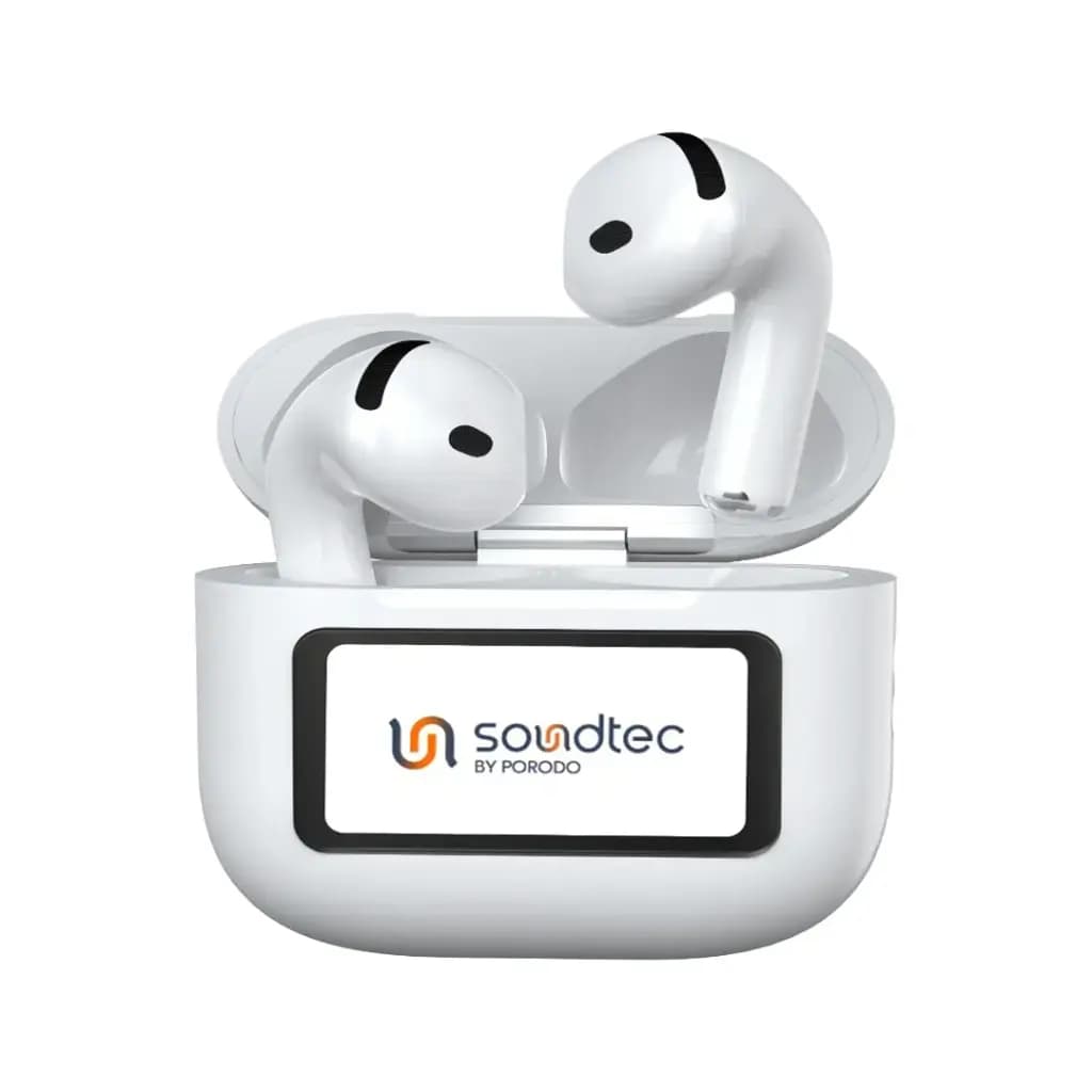 هندزفری بیسیم پرودو Soundtec Glimpse ANC مدل PD-STWLEP040-WH