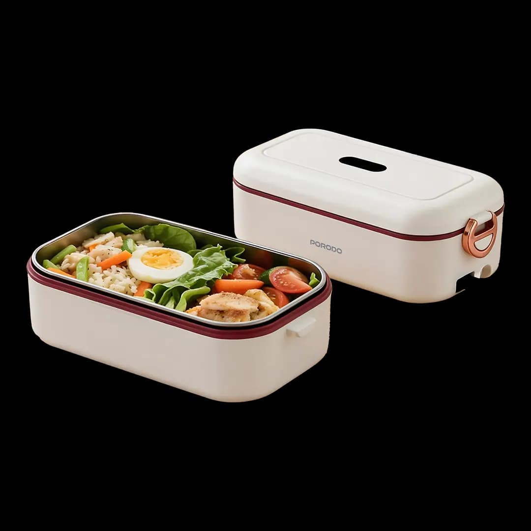 لانچ باکس برقی دوحالته پرودو LunchMate مدل PDLFSTL0376WH