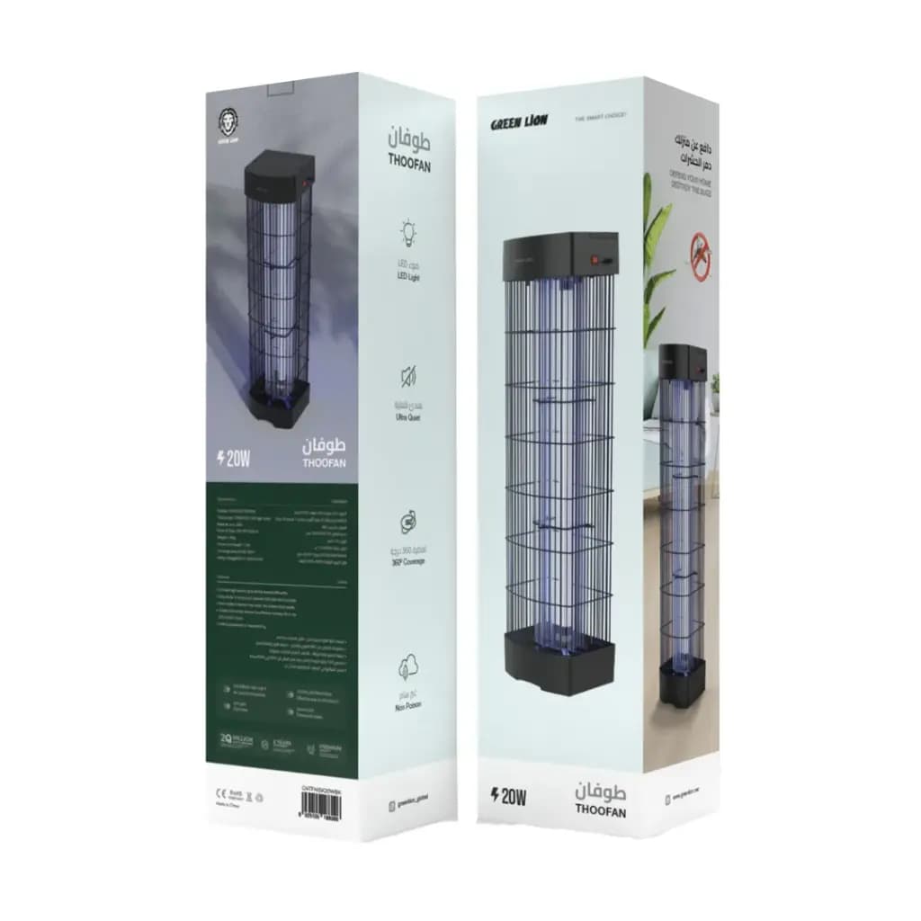 حشره‌کش برقی گرین لاین Thoofan 20W مدل GNTFNISK20WBK — تصویر ۵
