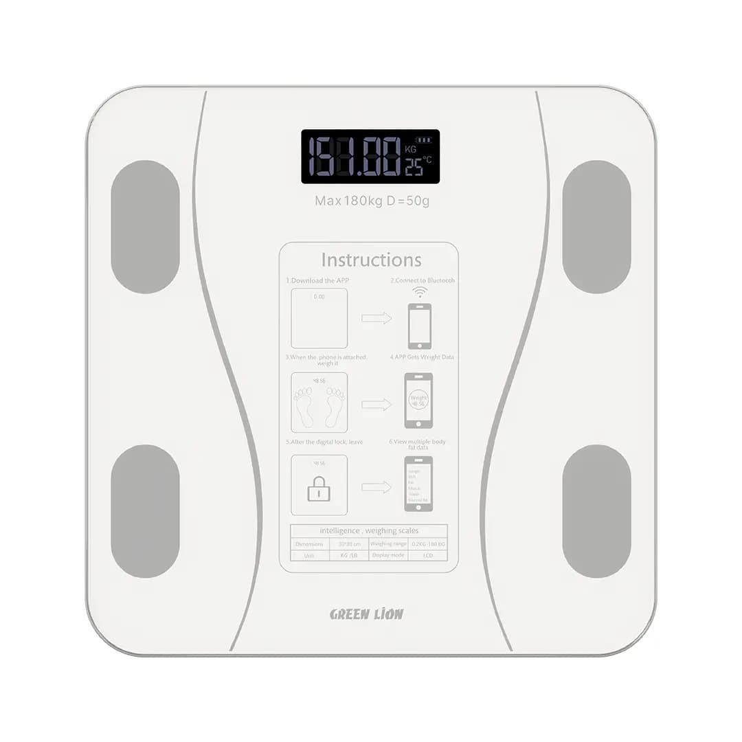 ترازوی هوشمند گرین لاین GBC-200 مدل GNGWS13SBCWH — تصویر ۲