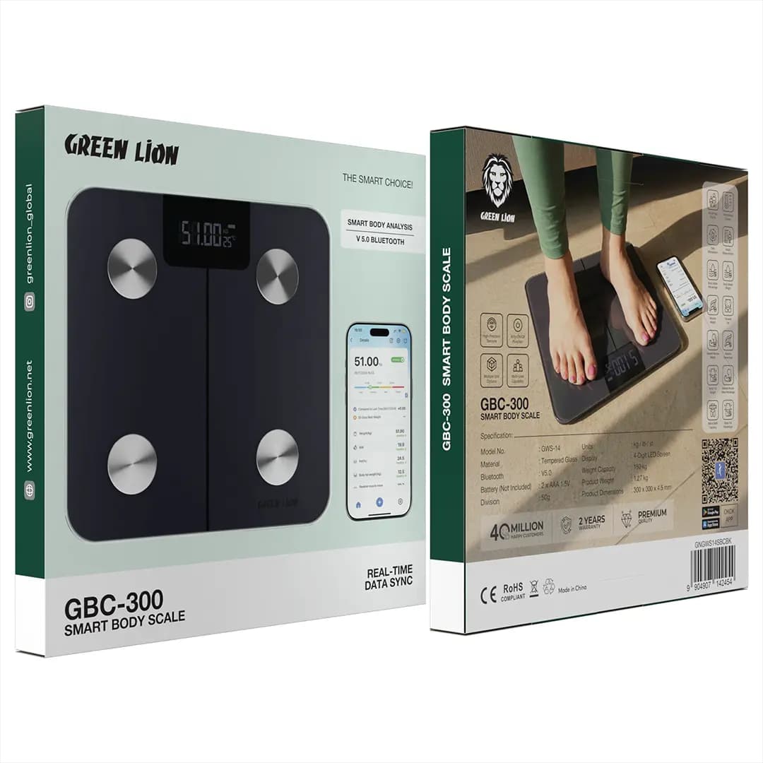ترازوی هوشمند گرین لاین GBC-300 مدل GNGWS14SBCBK — تصویر ۳