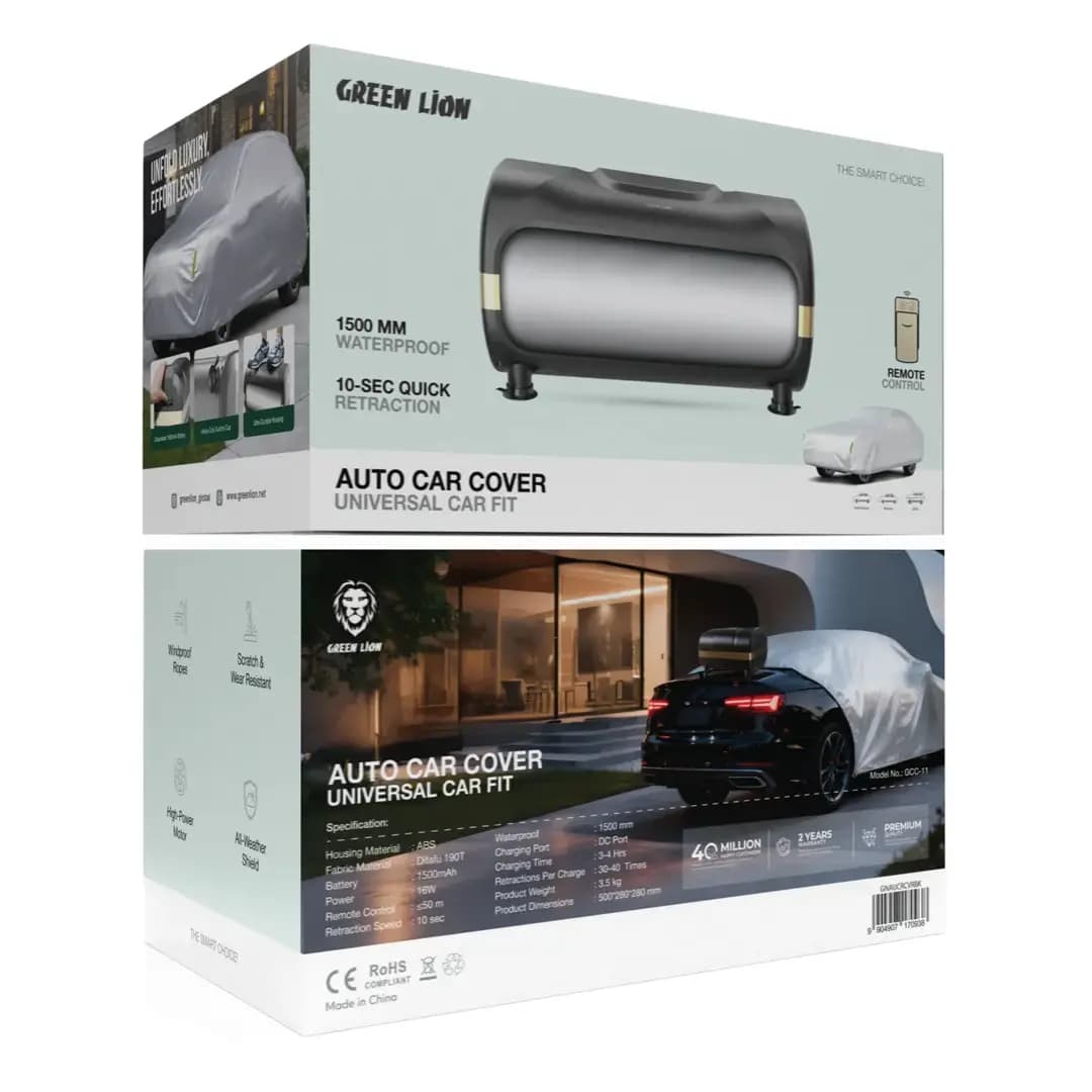 کاور خودرو گرین لاین مدل Auto Car Cover یونیورسال مشکی GNAURCVRBK — تصویر ۵