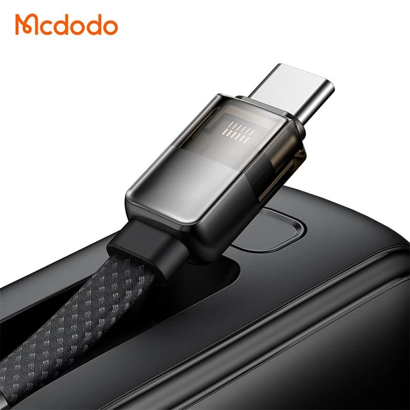 پاوربانک 65 وات 20000 مک دودو مدل MCDODO MC-6370 با کابل شارژ متصل تایپ سی — تصویر ۵