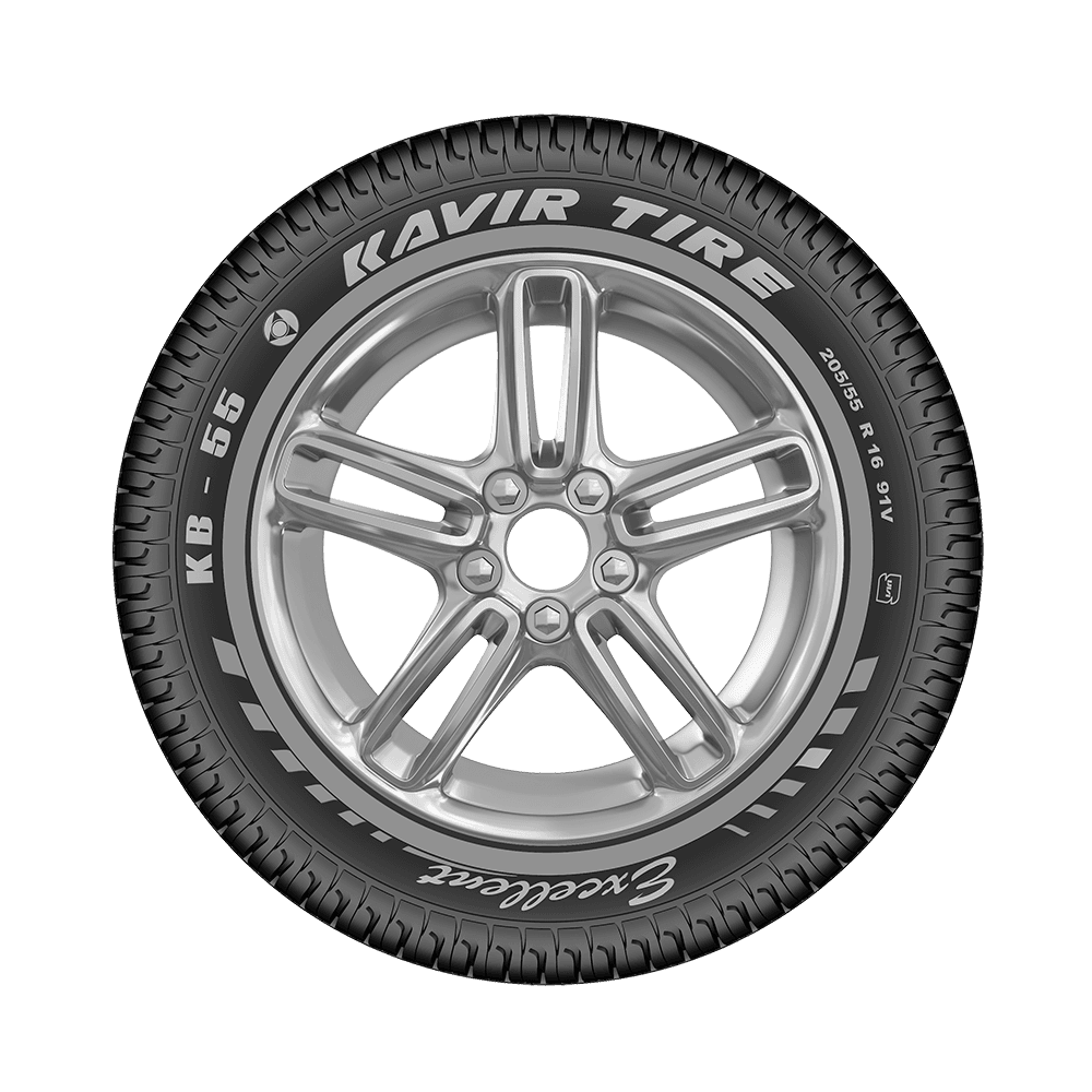 لاستیک کویر تایر سایز 205/55R16 طرح گل KB55 (تولید2025) یک جفت — تصویر ۳