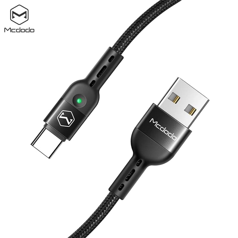 کابل شارژ و انتقال داده فنری USB به تایپ سی مک دودو مدل MCDODO CA-6420 — تصویر ۱۲