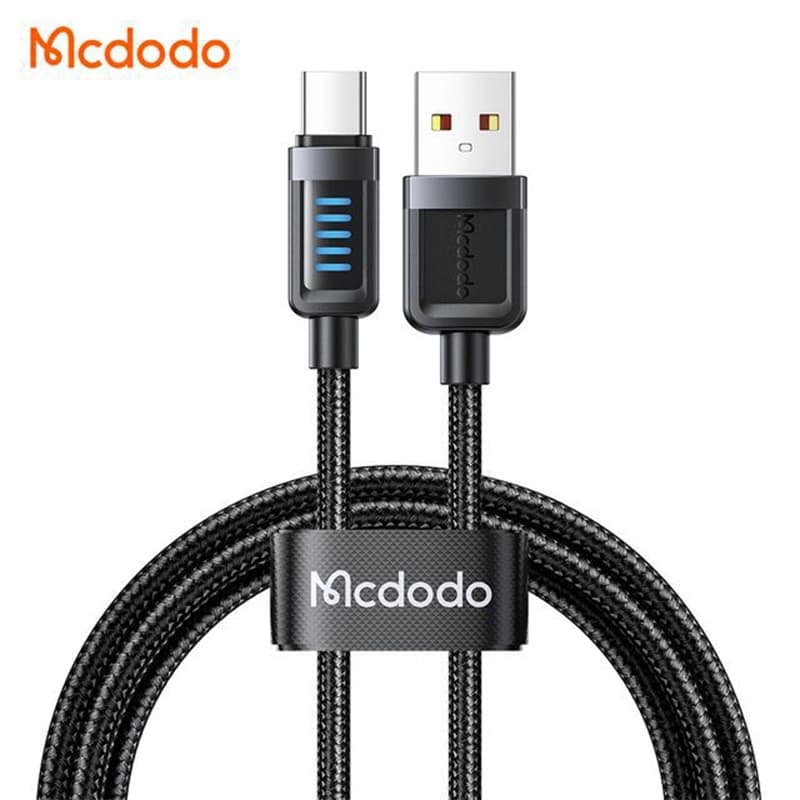 کابل شارژ سریع USB به تایپ سی 6 آمپر مک دودو مدل MCDODO CA-0330 نمایشگردار