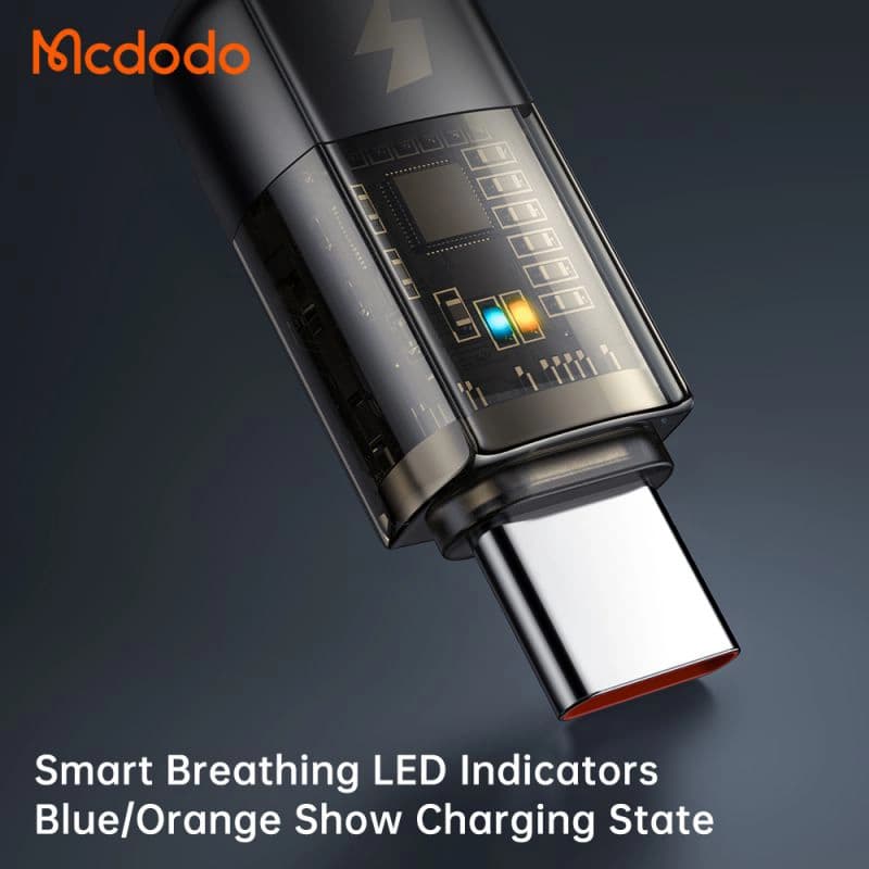 کابل شارژ هوشمند تایپ سی به تایپ سی 100 واتی مک دودو مدل MCDODO CA-2841 — تصویر ۸