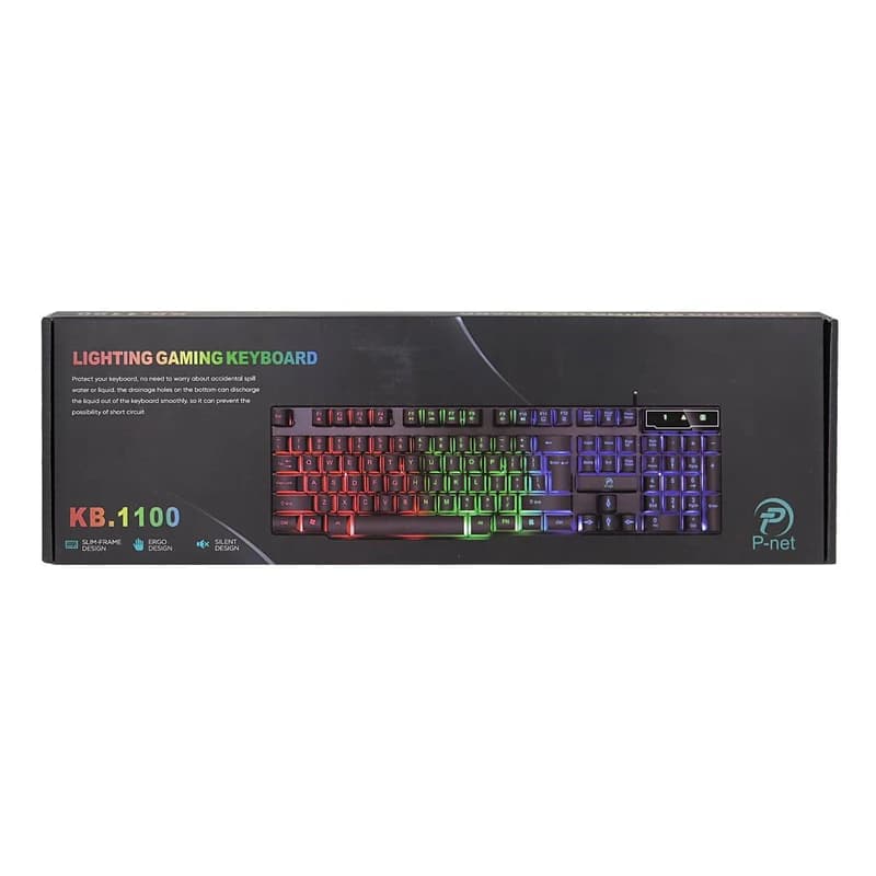 کیبورد با سیم گیمینگ پی نت مدل P-NET KB.1100 — تصویر ۴