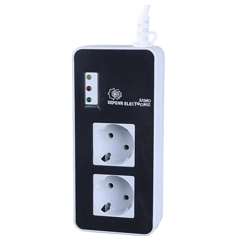 محافظ برق یخچال و فریزر 2 خانه سامو سپهر الکترونیک SSE 100 بدون ارت با کابل 2.8 متری — تصویر ۲
