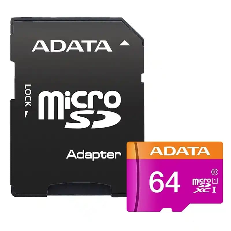 کارت حافظه ای‌دیتا 64 گیگ ADATA Premier 80MB/s همراه با خشاب (حراجی) — تصویر ۲