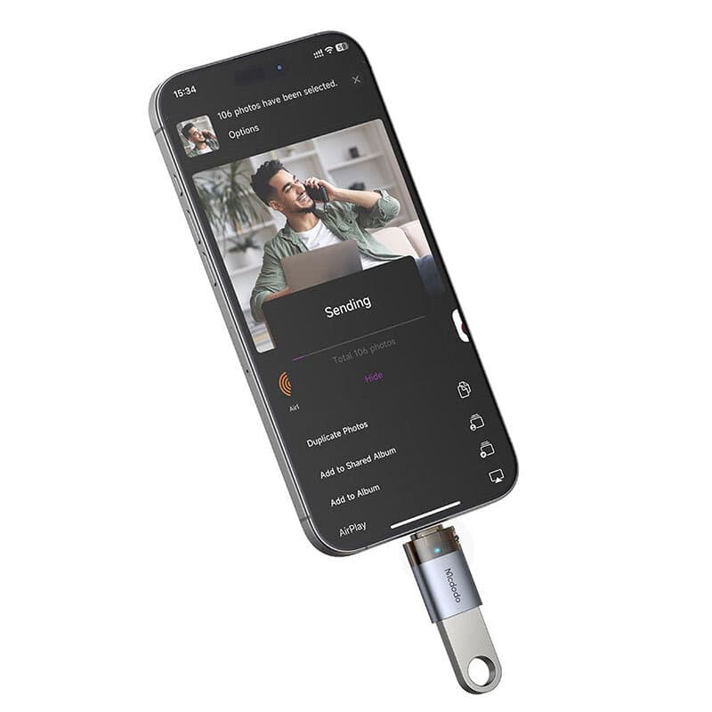 تبدیل USB OTG به لایتنینگ مک دودو OT-739 — تصویر ۵