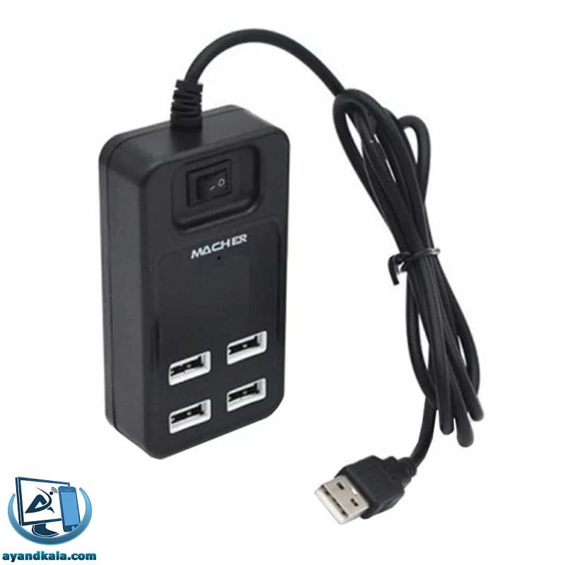 هاب 4 پورت USB مچر MR-143 — تصویر ۳