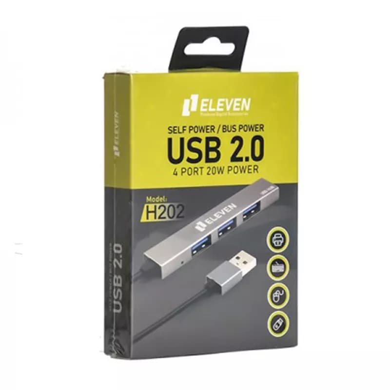 هاب 4 پورت USB2.0 ایلون H202 — تصویر ۱۲