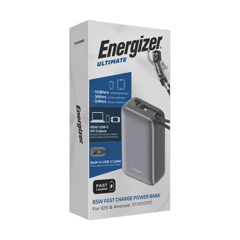 پاوربانک انرجایزر ظرفیت 30000 میلی آمپر مدل Energizer XP30001PD — تصویر ۵
