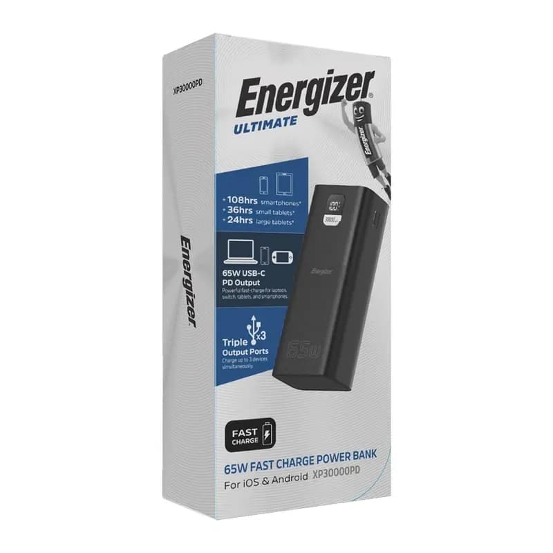 پاوربانک انرجایزر ظرفیت 30000 میلی آمپر مدل Energizer XP30000PD — تصویر ۵