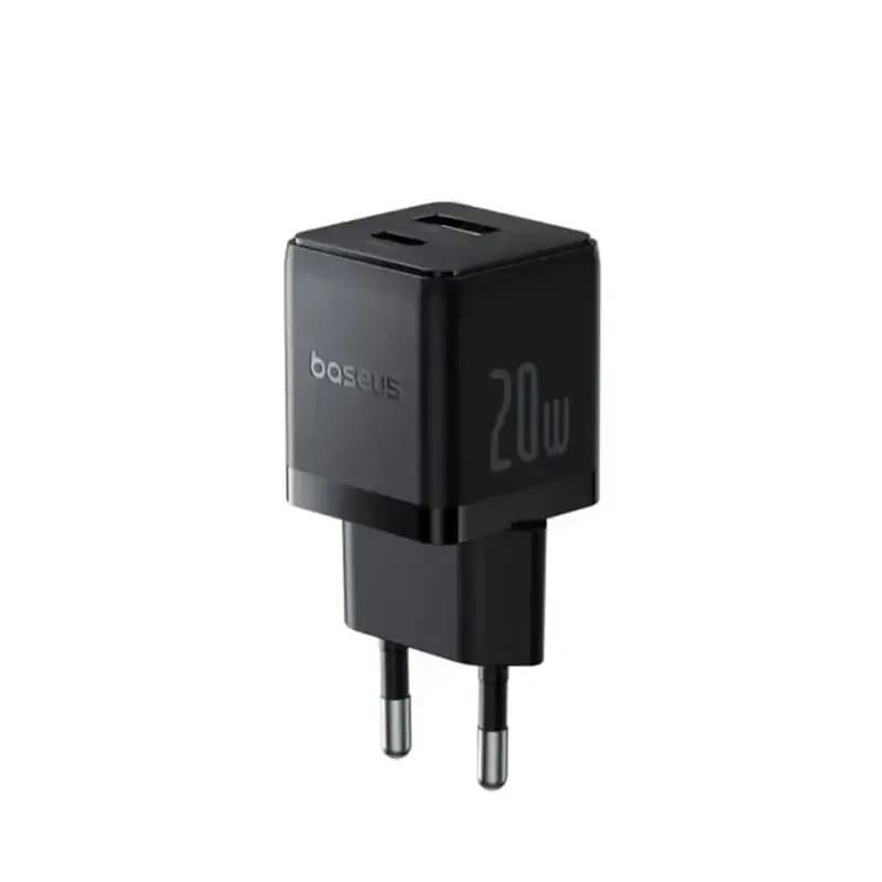 شارژر دیواری 2 پورت باسئوس 20 وات مدل Palm Fast Charger C+U