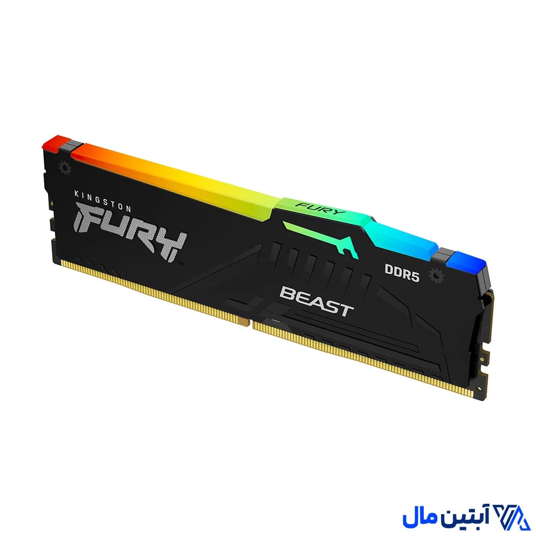 رم کینگستون KINGSTON Fury Beast 16GB DDR5 5600MHz CL40 RGB ظرفیت 16 گیگابایت — تصویر ۳