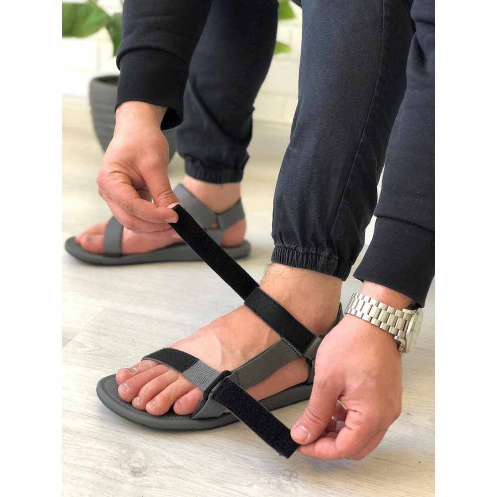 صندل مردانه کایدو KAIDO (طوسی) کد 65843 — تصویر ۵