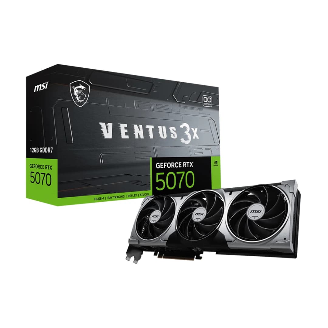 کارت گرافیک ام اس آی MSI RTX 5070 Ventus 3X OC 12GB — تصویر ۲