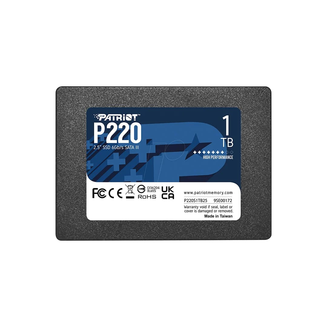 حافظه SSD SATA اینترنال پاتریوت مدل P220 ظرفیت 1 ترابایت
