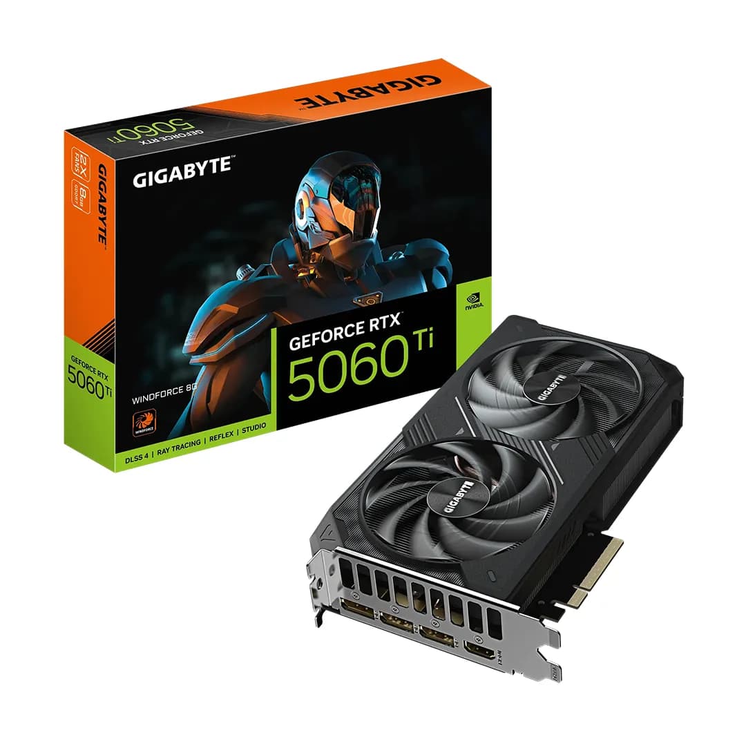 کارت گرافیک گیگابایت GeForce RTX 5060 Ti Windforce 8G
