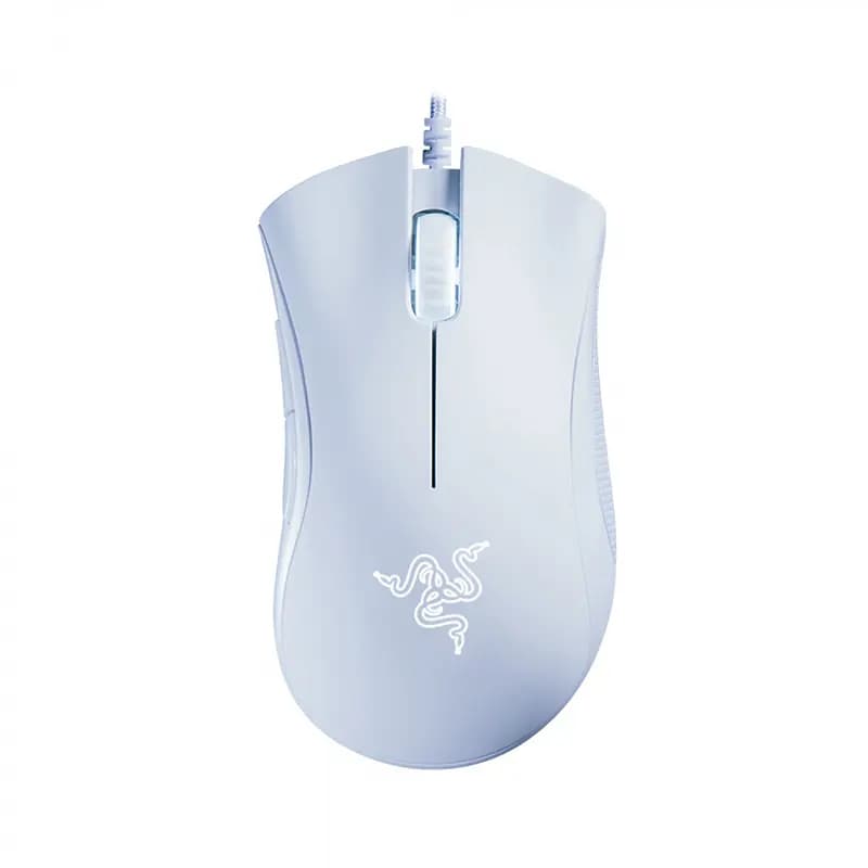 ماوس گیمینگ باسیم ریزر سفید مدل RAZER DEATHADDER ESSENTIAL RZ01