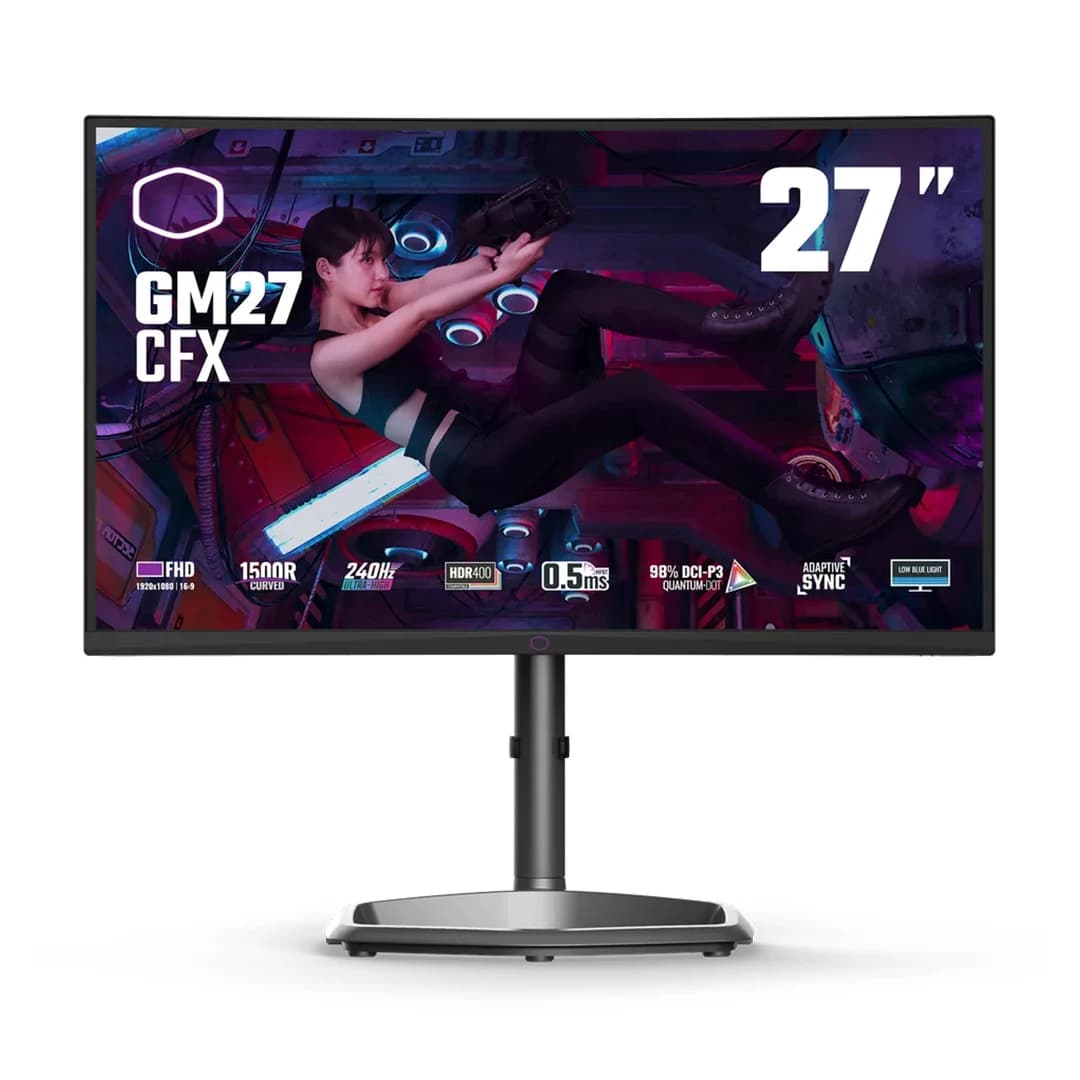 مانیتور گیمینگ خمیده 27 اینچ کولرمستر مدل GM27-CFX