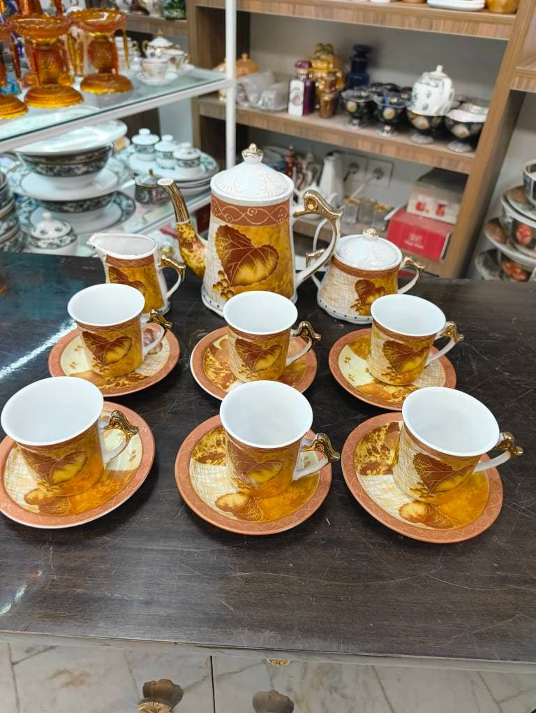 سرویس قهوه خوری ژاپنی قدیمی — تصویر ۴