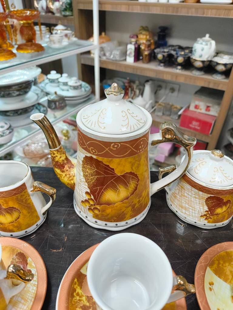سرویس قهوه خوری ژاپنی قدیمی — تصویر ۵