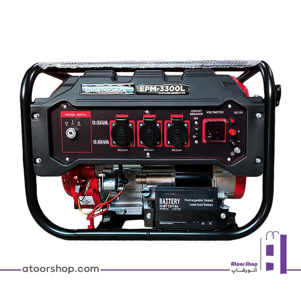 موتور برق 3.3 کیلووات استارتی بنزینی ادون EDON مدل EPM-3300L