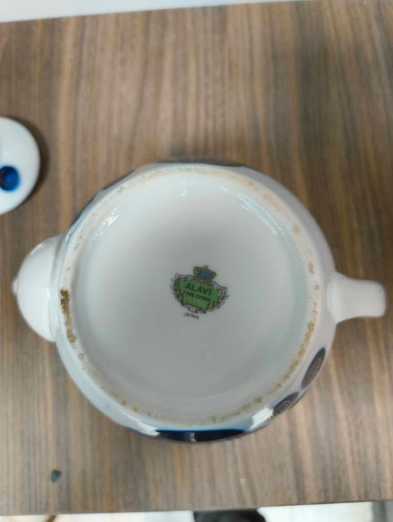 قوری قدیمی ژاپنی مدل گل انگوری — تصویر ۸