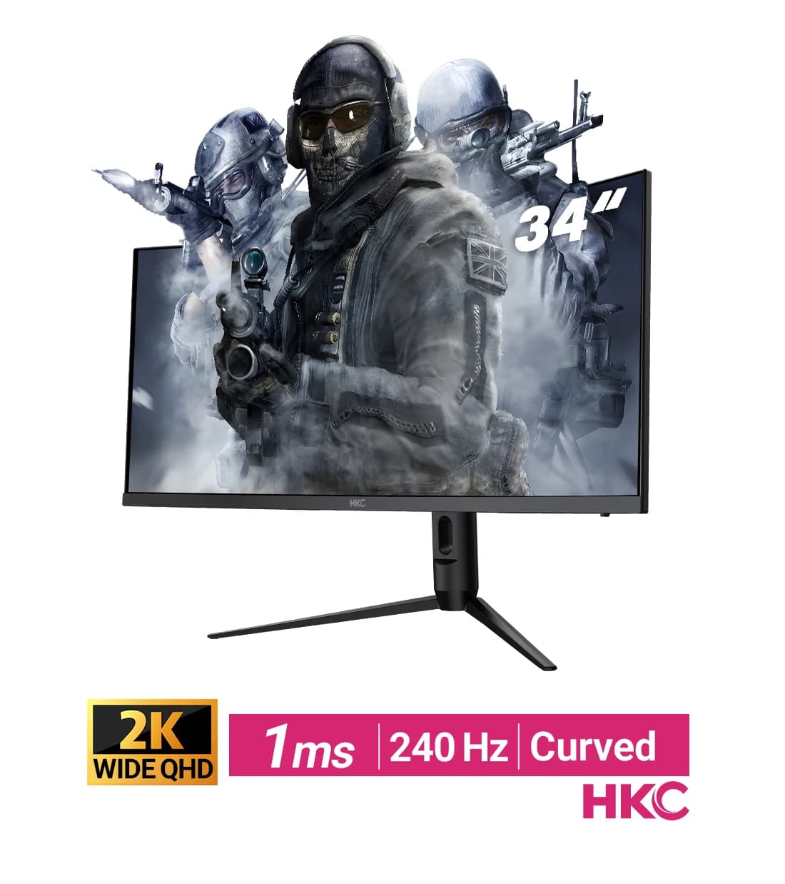 مانیتور گیمینگ اچ کا سی MG34H18Q240 سایز 34 اینچ — تصویر ۱۰