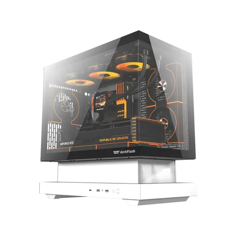 کیس کامپیوتر دارک فلش FLOATRON F1 M-ATX WH — تصویر ۲