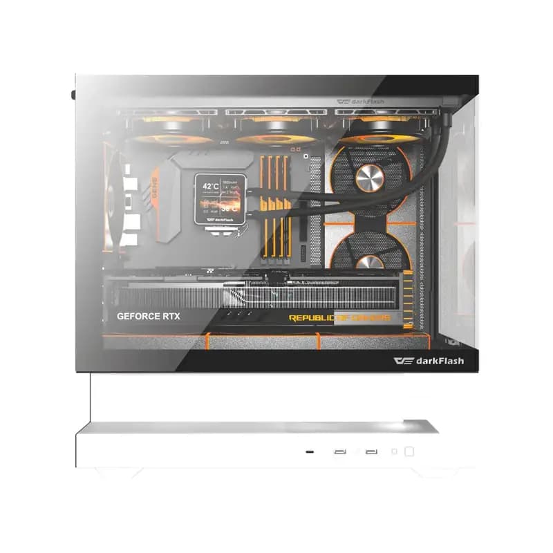 کیس کامپیوتر دارک فلش FLOATRON F1 M-ATX WH — تصویر ۴