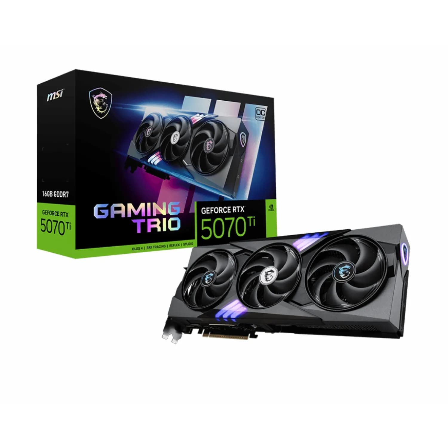 کارت گرافیک ام اس ای GeForce RTX 5070 TI GAMING TRIO OC PLUS 16GB