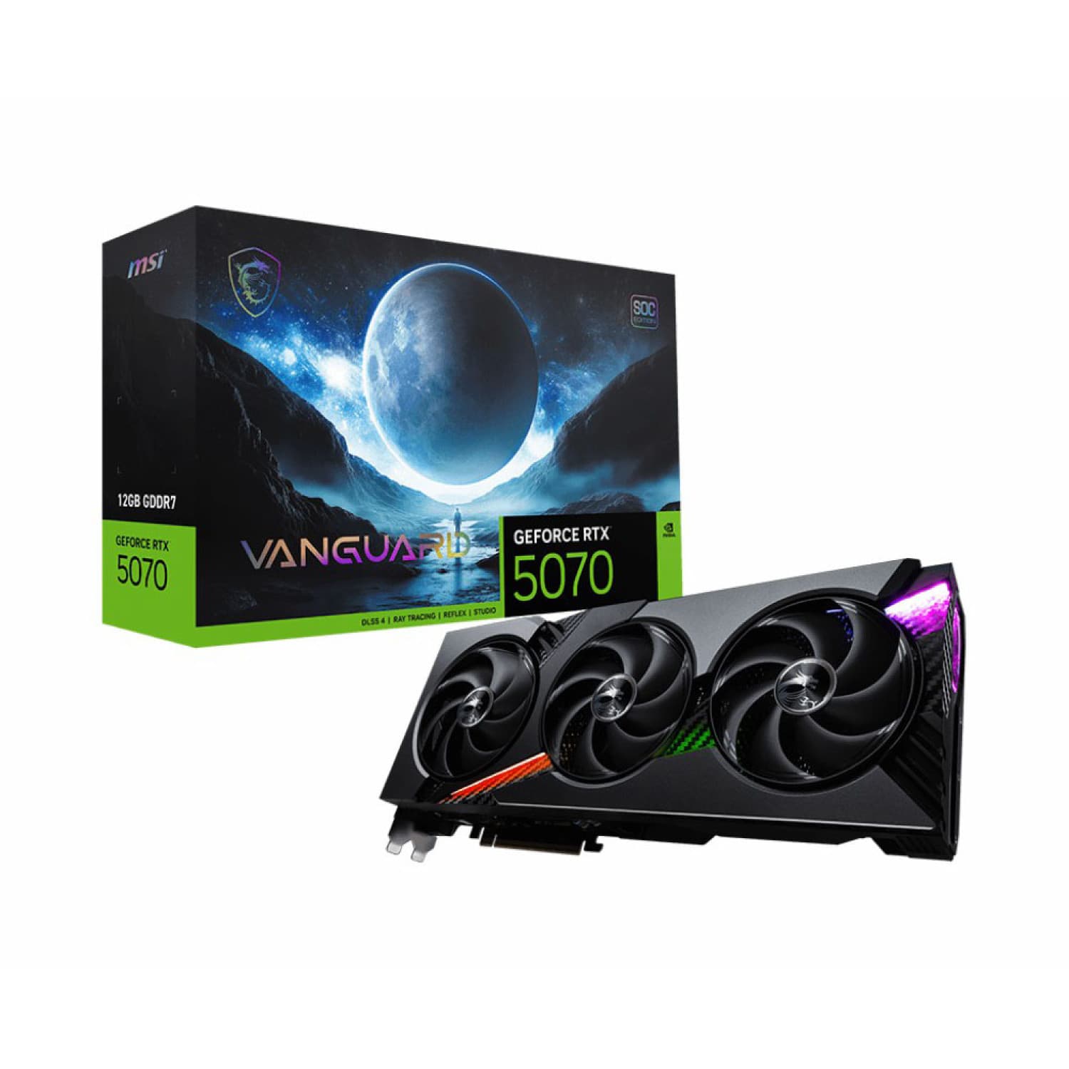 کارت گرافیک ام اس ای GeForce RTX 5070 VANGUARD SOC 12GB