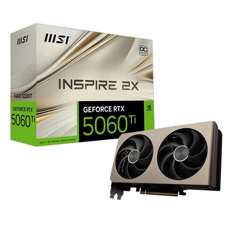 کارت گرافیک ام اس ای GeForce RTX 5060 TI INSPIRE 2X OC 8GB — تصویر ۱۰