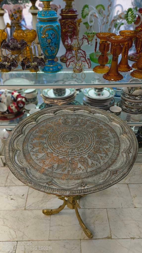 سینی مسی کم یاب و کلکسیونی معروف به ۱۲ قل — تصویر ۲