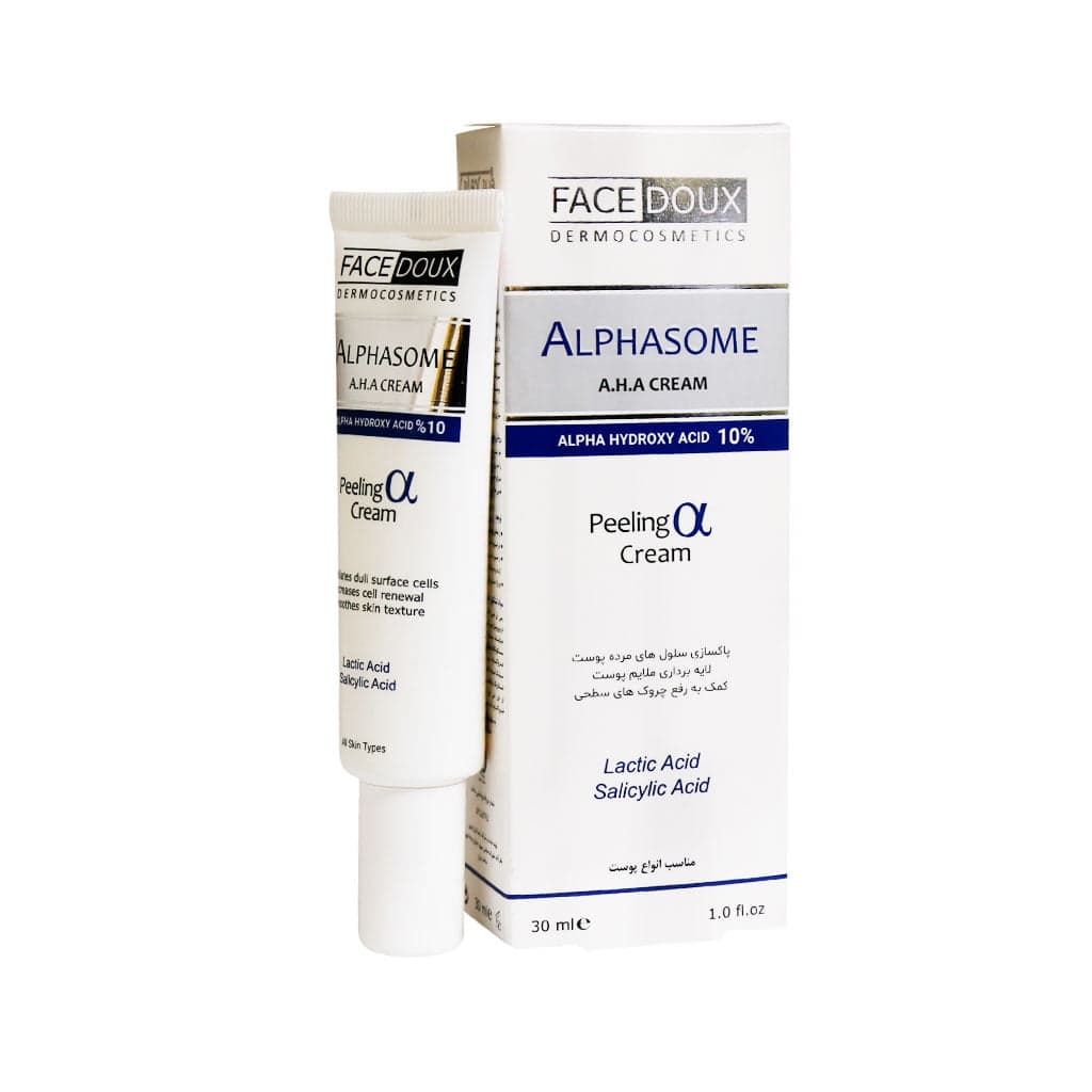 کرم لایه بردار AHA 10 درصد فیس دوکس مدل Alphasome حجم 30 میلی لیتر — تصویر ۷