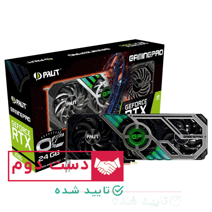 کارت گرافیک پلیت مدل GeForce RTX 3090 GamingPro OC 24GB دست دوم