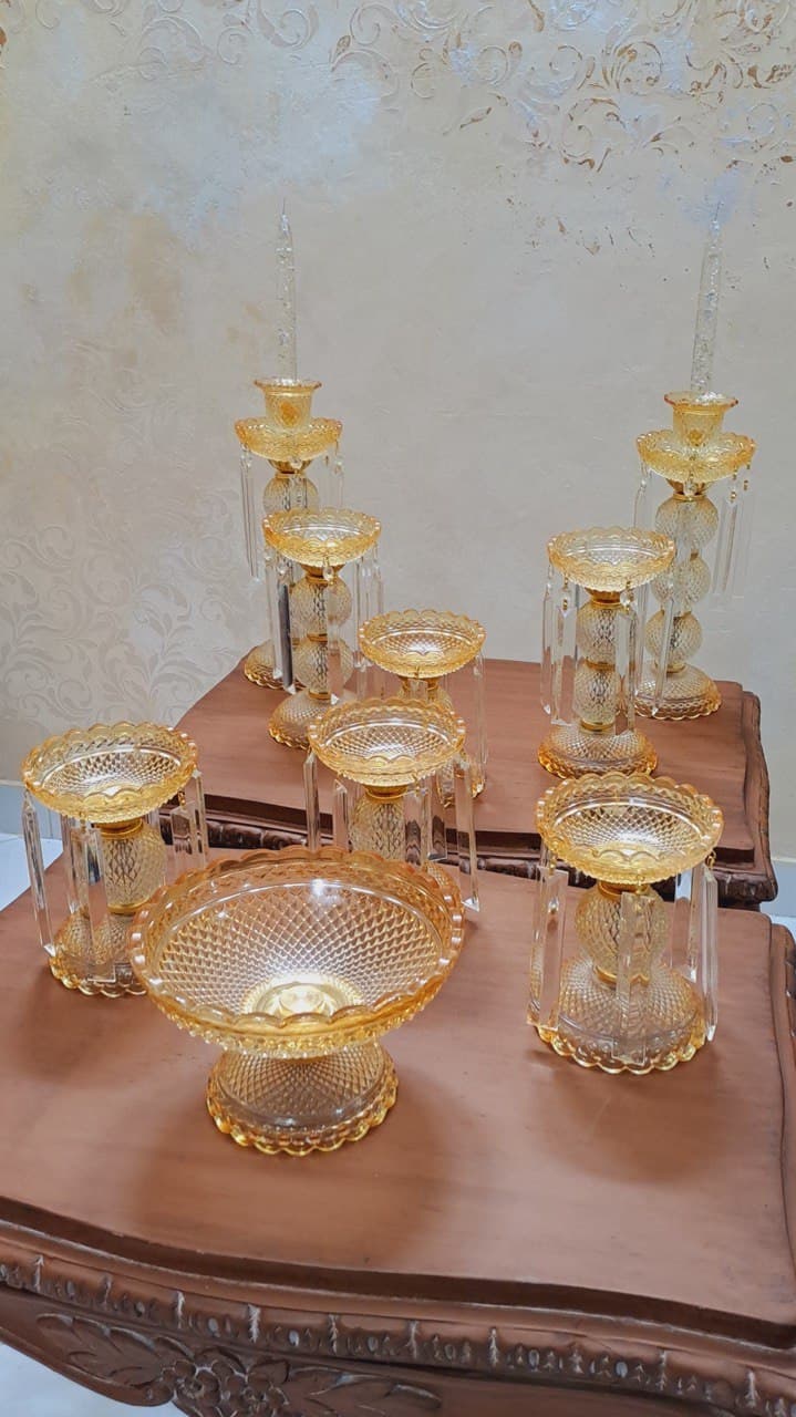 ست هفت سین عسلی طرح باکارات فرانسه